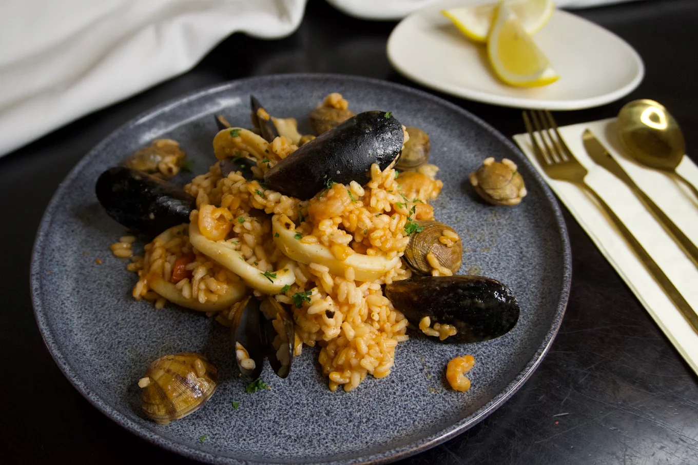 Risotto Pescatora at Napoleat